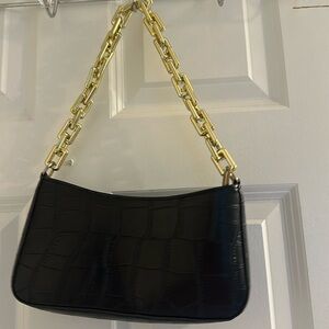 Princess polly black going out purse